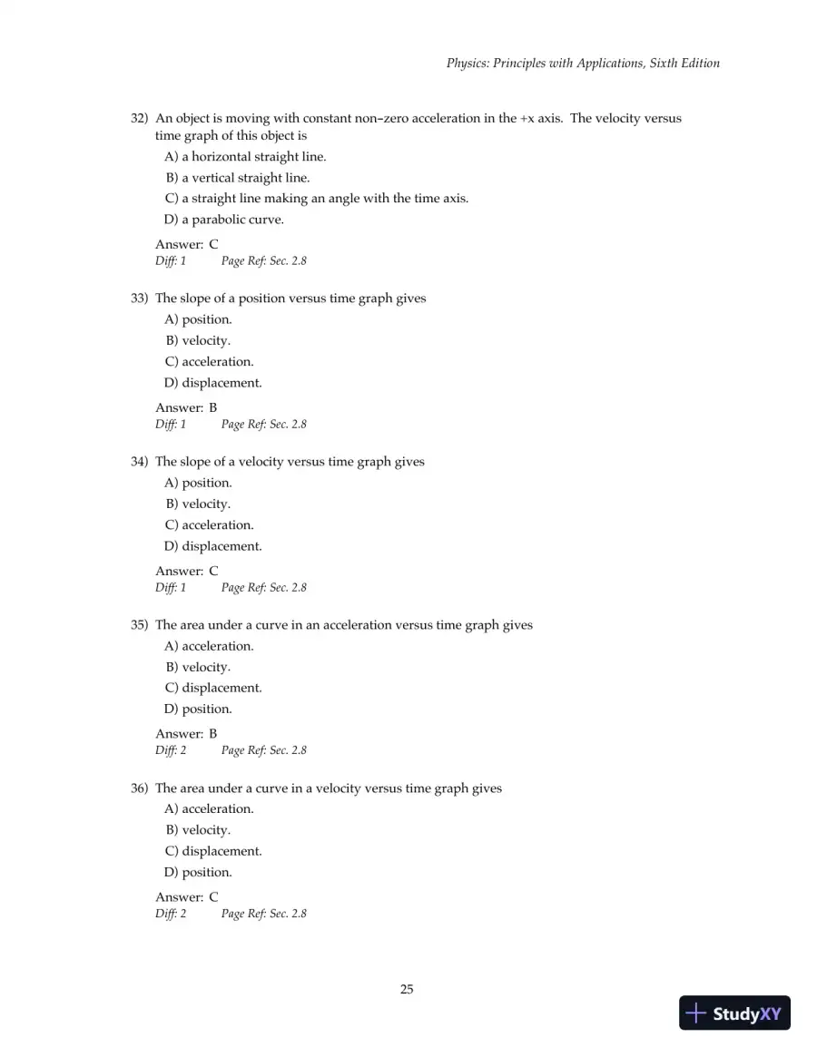 Test Bank For Physics: Principles with Applications, 6th Edition, page 30