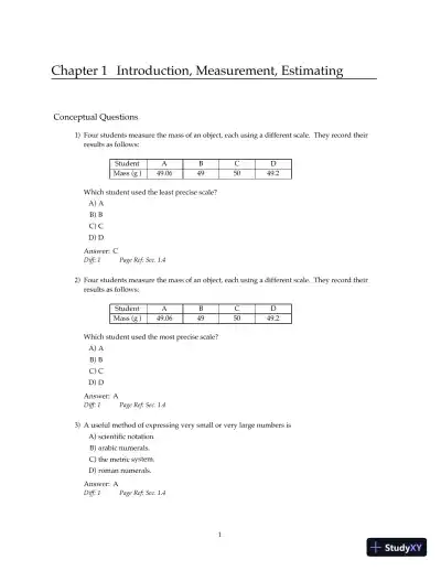 Test Bank For Physics: Principles with Applications, 6th Edition - Page 6 preview image