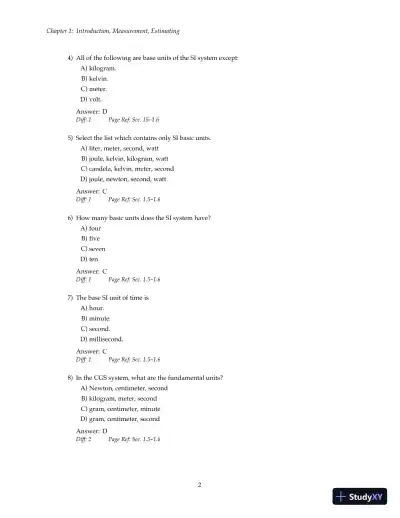 Test Bank For Physics: Principles with Applications, 6th Edition - Page 7 preview image