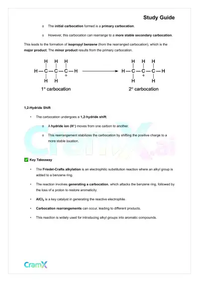 Organic Chemistry II - Reactions of Aromatic Compounds - Page 4 preview image