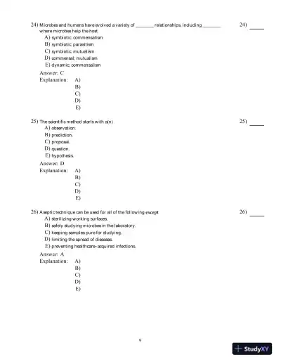 Microbiology: Basic and Clinical Principles, 1st Edition Test Bank - Page 10 preview image
