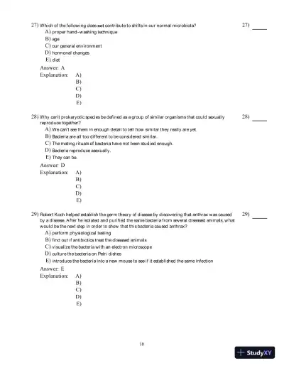 Microbiology: Basic and Clinical Principles, 1st Edition Test Bank - Page 11 preview image