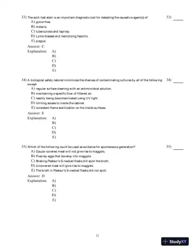 Microbiology: Basic and Clinical Principles, 1st Edition Test Bank - Page 13 preview image