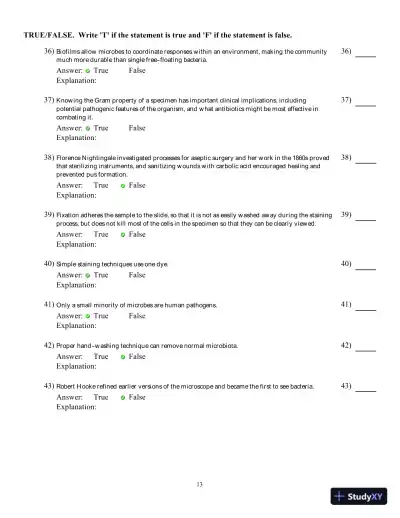 Microbiology: Basic and Clinical Principles, 1st Edition Test Bank - Page 14 preview image
