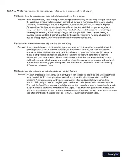 Microbiology: Basic and Clinical Principles, 1st Edition Test Bank - Page 15 preview image