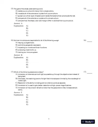 Microbiology: Basic and Clinical Principles, 1st Edition Test Bank - Page 7 preview image