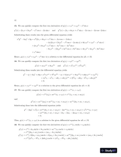 Solution Manual For Differential Equations And Linear Algebra, 3rd Edition - Page 13 preview image