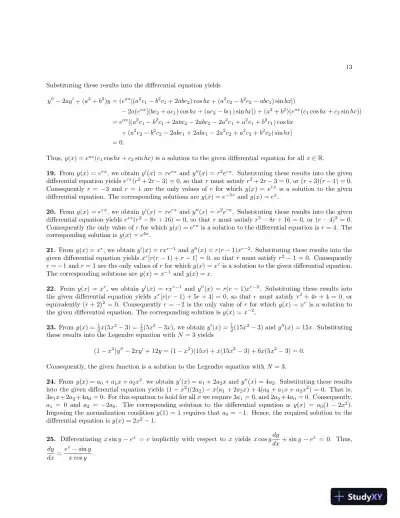 Solution Manual For Differential Equations And Linear Algebra, 3rd Edition - Page 14 preview image