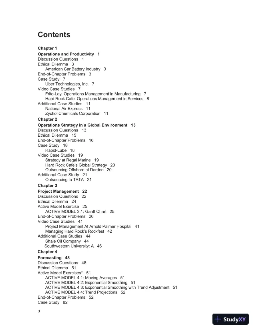 Solution Manual for Operations Management: Sustainability and Supply Chain Management, 13th Edition, page 3