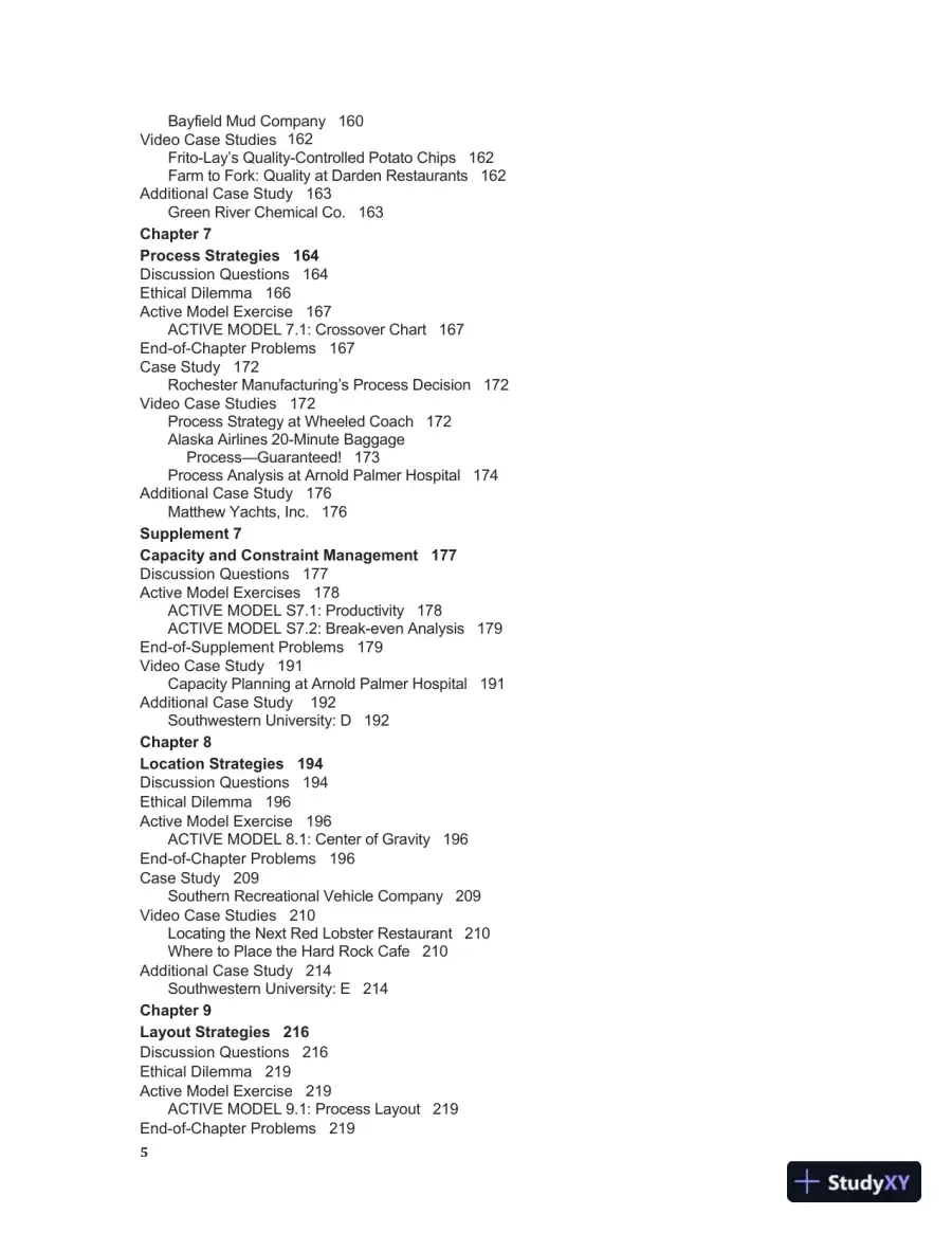 Solution Manual for Operations Management: Sustainability and Supply Chain Management, 13th Edition, page 5