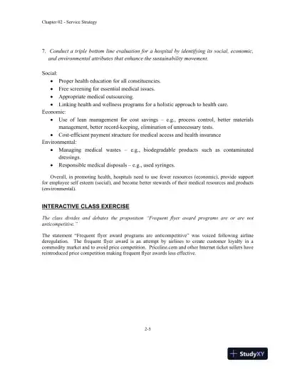 Service Management: Operations, Strategy, Information Technology, 1st Edition Solution Manual - Page 13 preview image