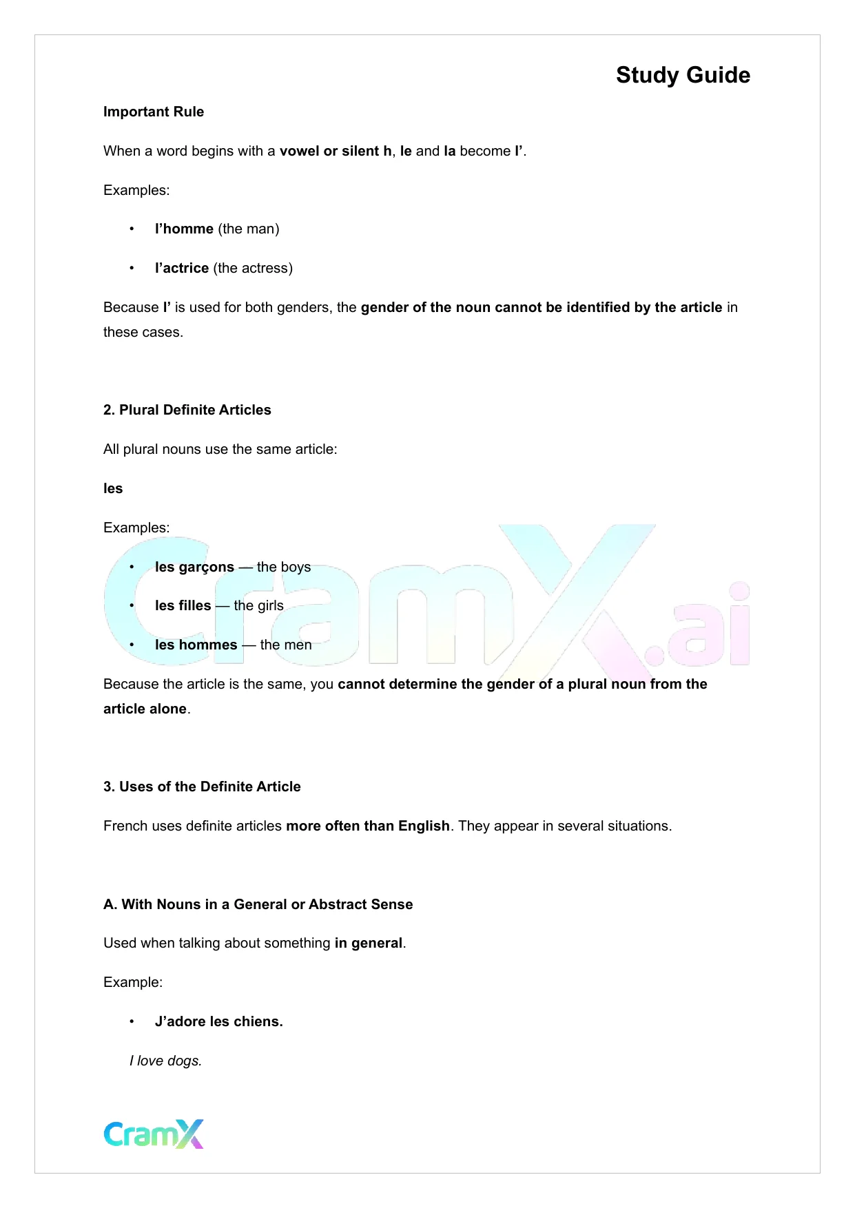 French I - Articles - Page 2 preview image