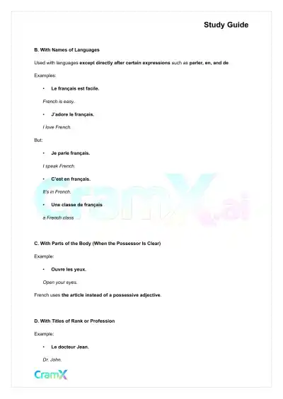 French I - Articles - Page 3 preview image