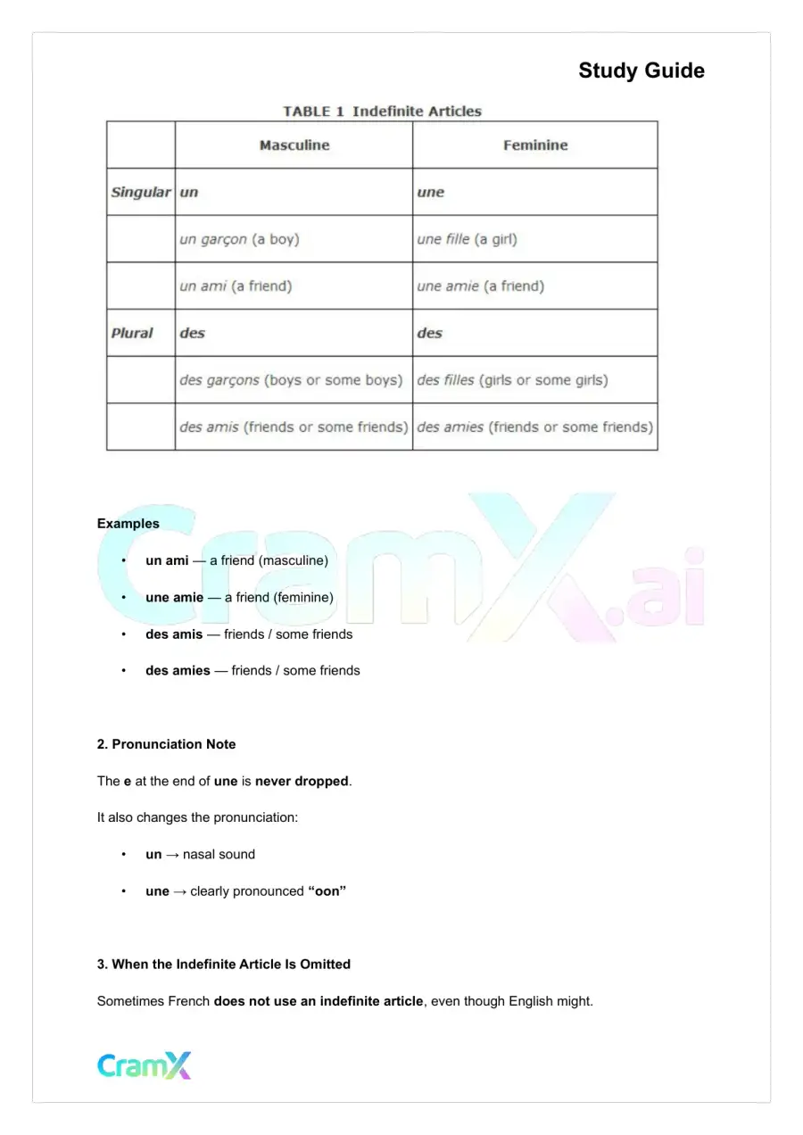 French I - Articles, page 7