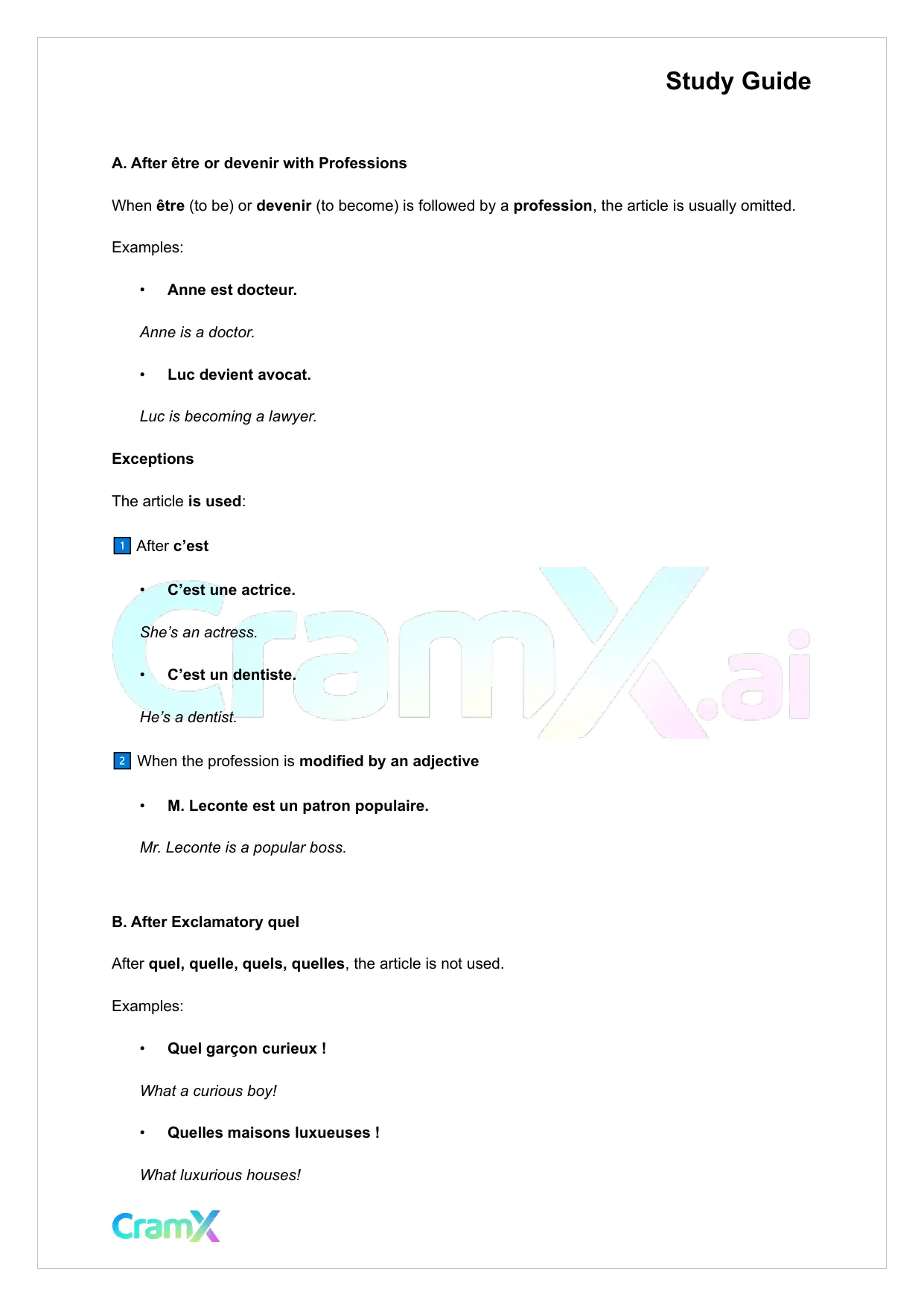 French I - Articles - Page 8 preview image