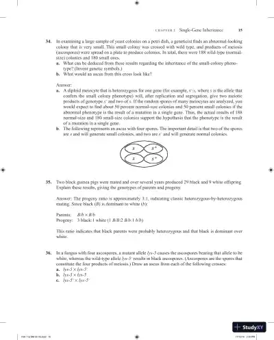 Introduction to Genetic Analysis Eleventh Edition Solution Manual - Page 16 preview image