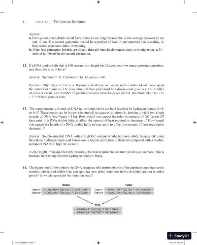 Introduction to Genetic Analysis Eleventh Edition Solution Manual - Page 5 preview image