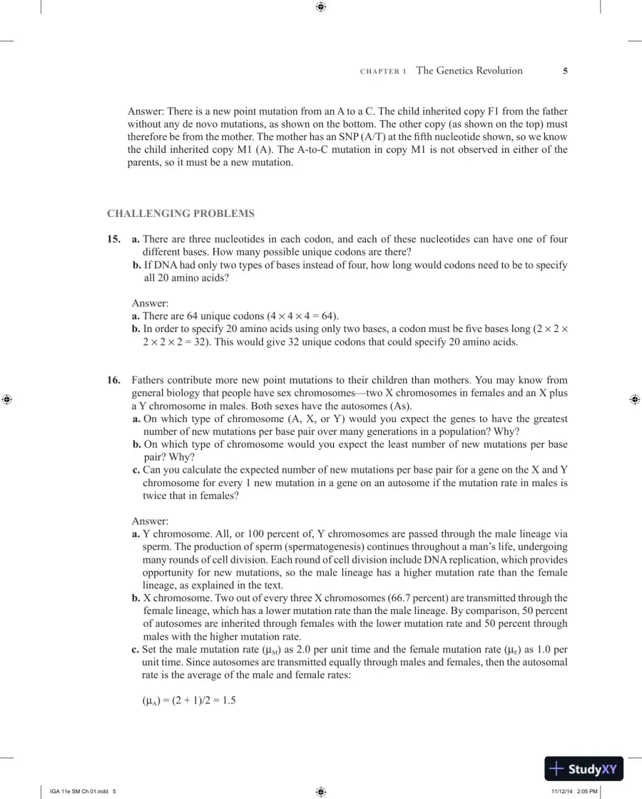 Introduction to Genetic Analysis Eleventh Edition Solution Manual, page 6