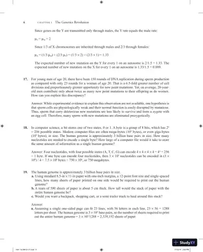 Introduction to Genetic Analysis Eleventh Edition Solution Manual - Page 7 preview image