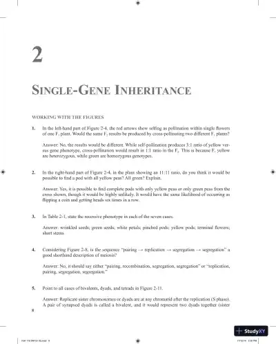Introduction to Genetic Analysis Eleventh Edition Solution Manual - Page 9 preview image