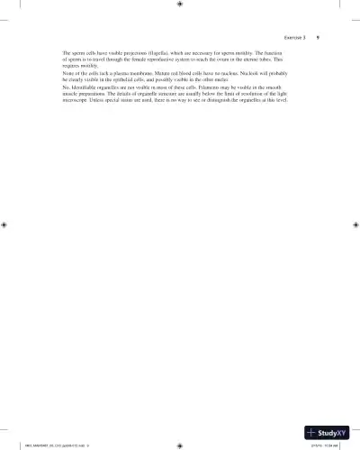 Solution Manual for Laboratory Manual for Anatomy and Physiology, 6th Edition - Page 10 preview image