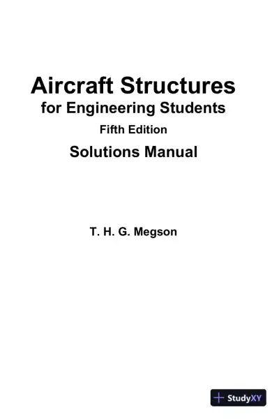 Aircraft Structures for Engineering Students, 5th Edition Solution Manual - Page 1 preview image