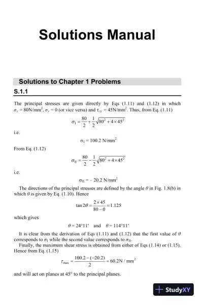 Aircraft Structures for Engineering Students, 5th Edition Solution Manual - Page 3 preview image