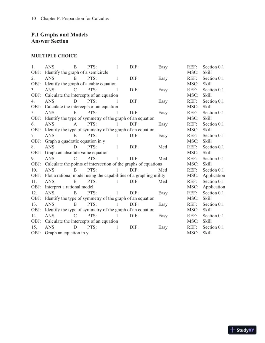 Test Bank for Calculus of a Single Variable, 10th Edition, page 13