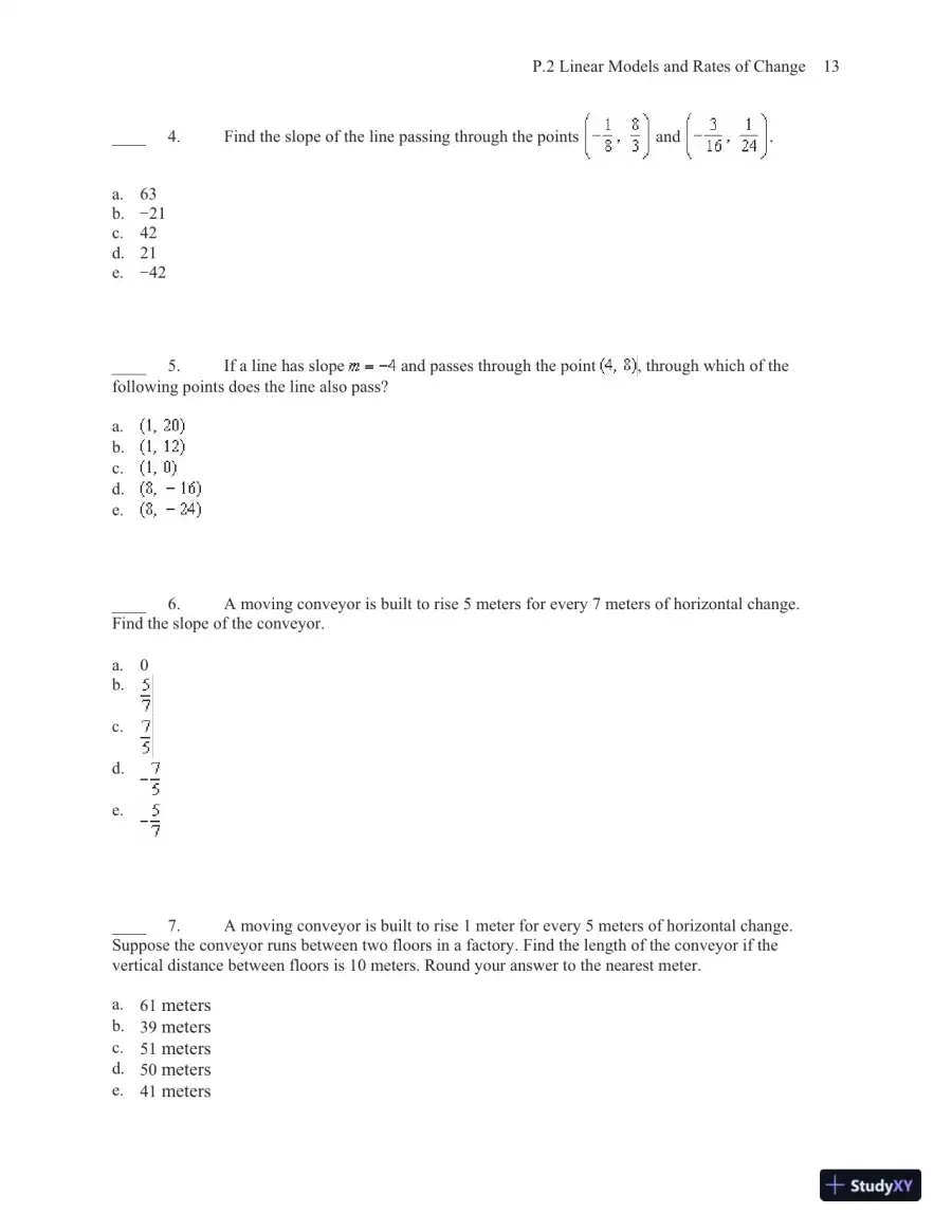 Test Bank for Calculus of a Single Variable, 10th Edition, page 16