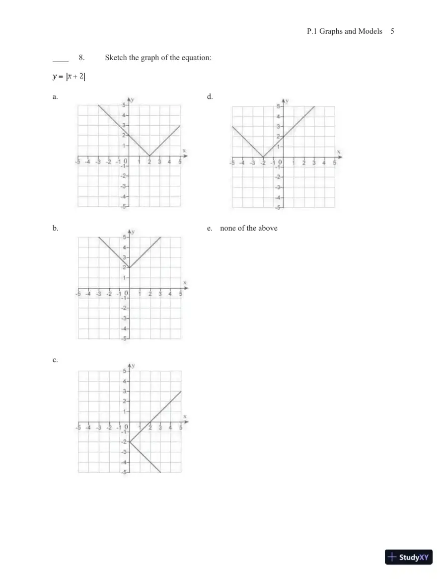 Test Bank for Calculus of a Single Variable, 10th Edition, page 8