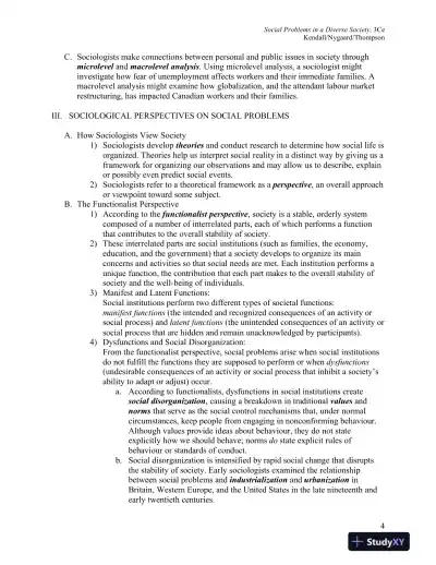 Social Problems In A Diverse Society, Third Canadian Edition Solution Manual - Page 6 preview image