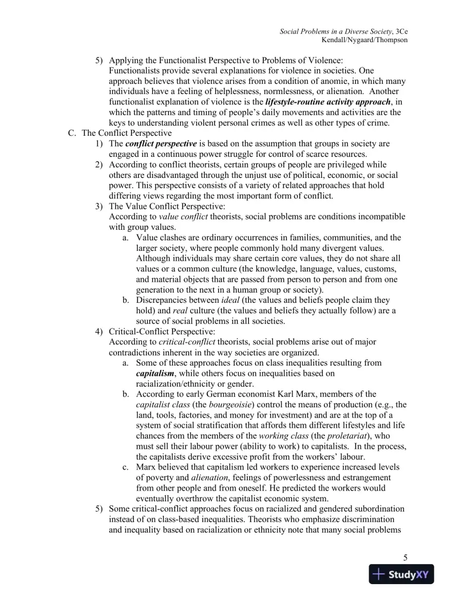 Social Problems In A Diverse Society, Third Canadian Edition Solution Manual, page 7