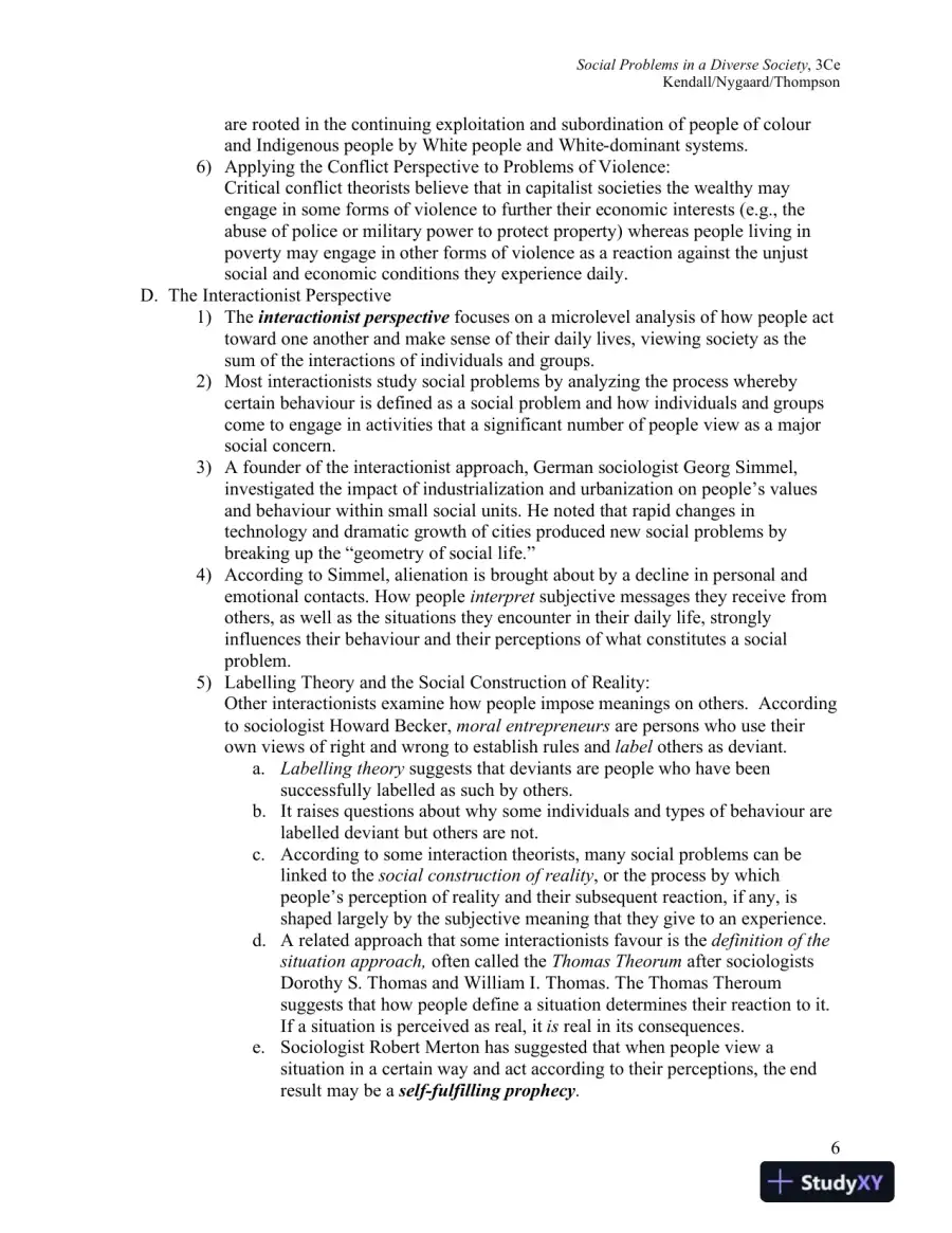 Social Problems In A Diverse Society, Third Canadian Edition Solution Manual, page 8
