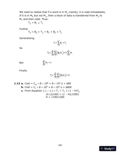 Solution Manual for Operating Systems: Internals and Design Principles, 9th Edition - Page 9 preview image