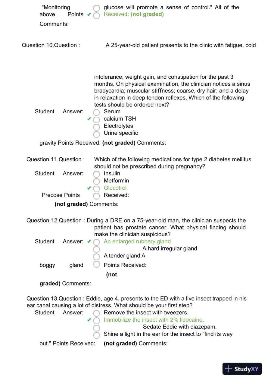 2024 NR511 Clinical Analysis Final Exam With Answers (99 Solved Questions), page 4