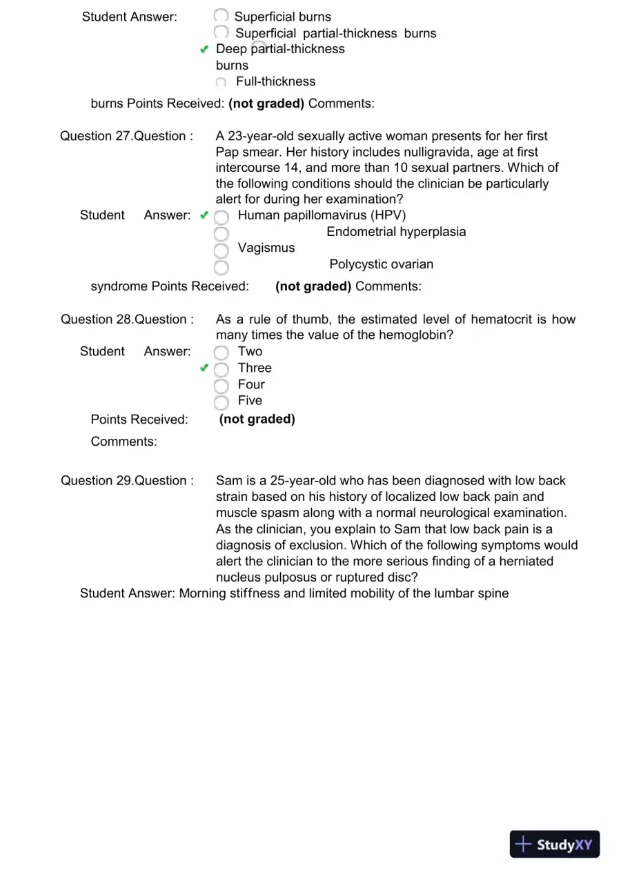 2024 NR511 Clinical Analysis Final Exam With Answers (99 Solved Questions), page 8