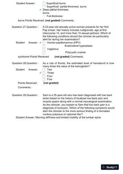 2024 NR511 Clinical Analysis Final Exam With Answers (99 Solved Questions) - Page 8 preview image