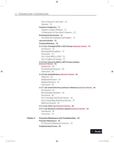 Solution Manual for IT Essentials Labs and Study Guide Version 7 - Page 11 preview image