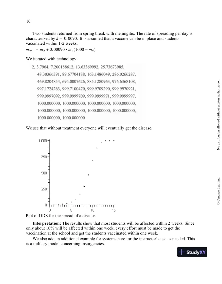 Solution Manual for A First Course in Mathematical Modeling, 5th Edition, page 14