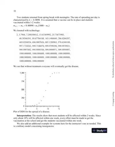 Solution Manual for A First Course in Mathematical Modeling, 5th Edition - Page 14 preview image