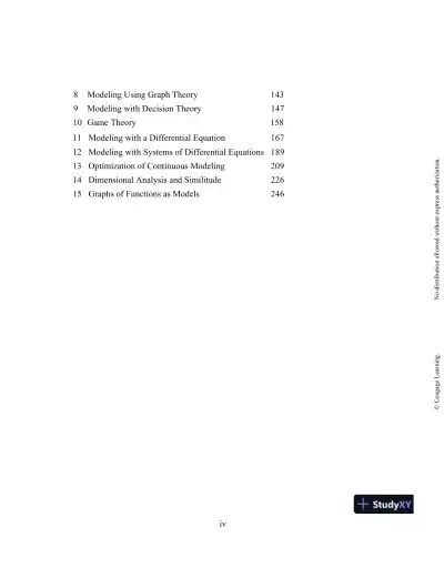 Solution Manual for A First Course in Mathematical Modeling, 5th Edition - Page 4 preview image