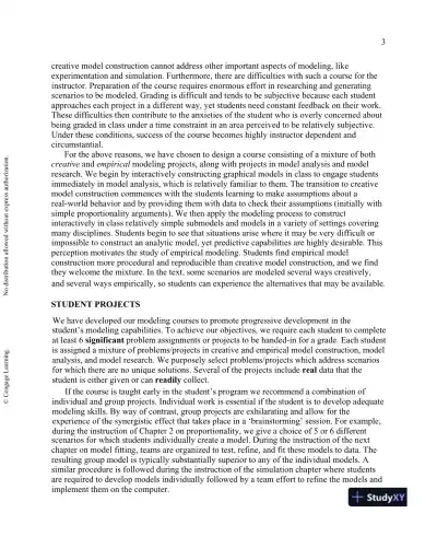 Solution Manual for A First Course in Mathematical Modeling, 5th Edition - Page 7 preview image