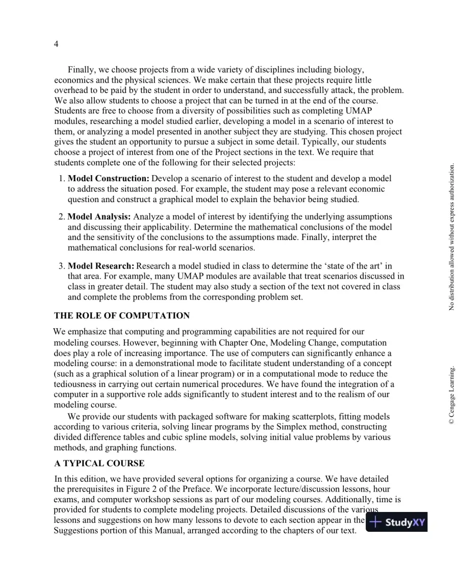 Solution Manual for A First Course in Mathematical Modeling, 5th Edition, page 8