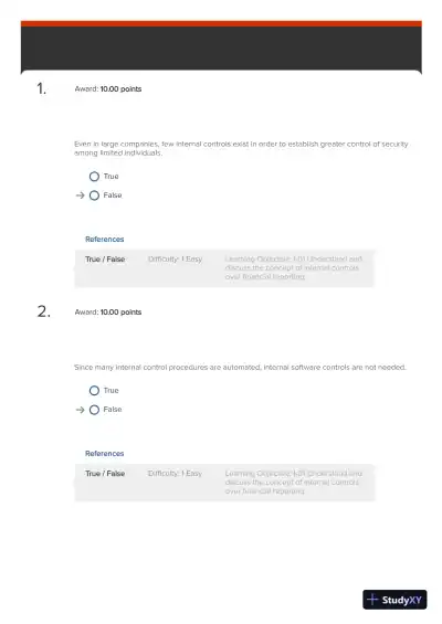 Test Bank For International Accounting, 5th Edition - Page 1 preview image