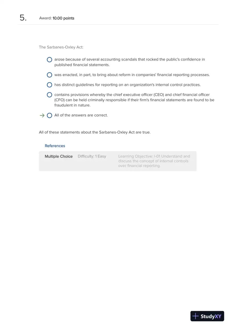 Test Bank For International Accounting, 5th Edition, page 4