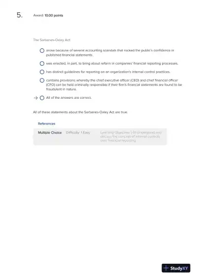 Test Bank For International Accounting, 5th Edition - Page 4 preview image