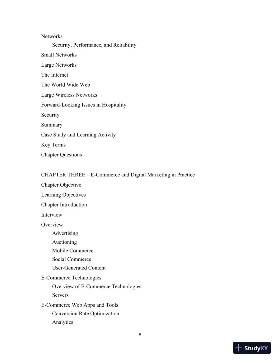 Technology Strategies for the Hospitality Industry, 3rd Edition Class Notes, page 12