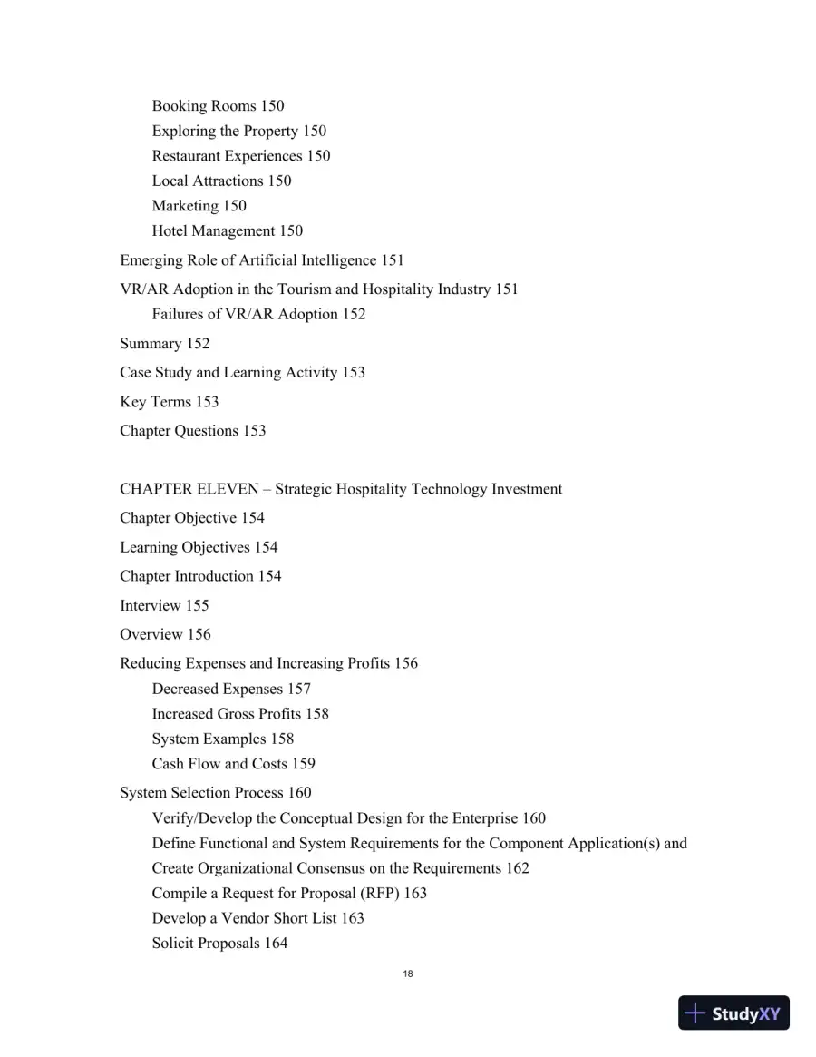 Technology Strategies for the Hospitality Industry, 3rd Edition Class Notes, page 21