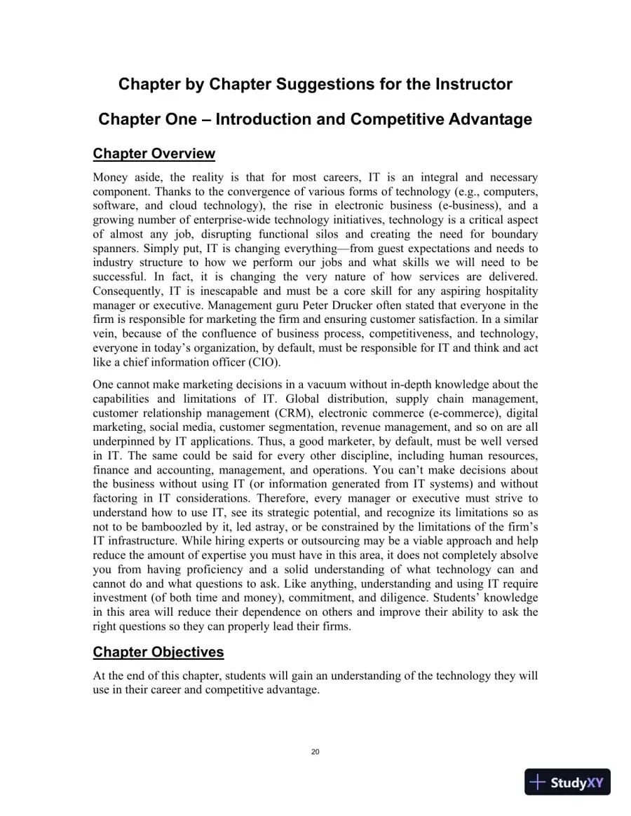Technology Strategies for the Hospitality Industry, 3rd Edition Class Notes, page 23