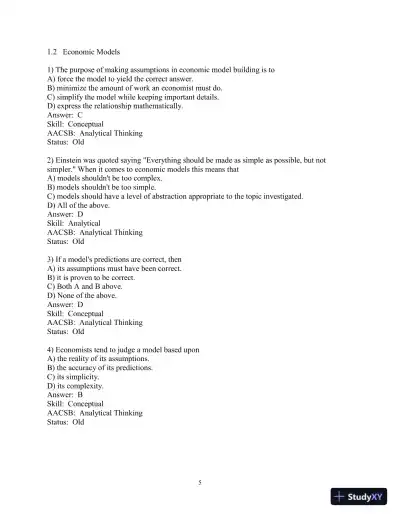 Test Bank for Managerial Economics And Strategy, 3rd Edition - Page 7 preview image